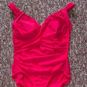 Pink Land’s End One Piece Swimsuit Size 18